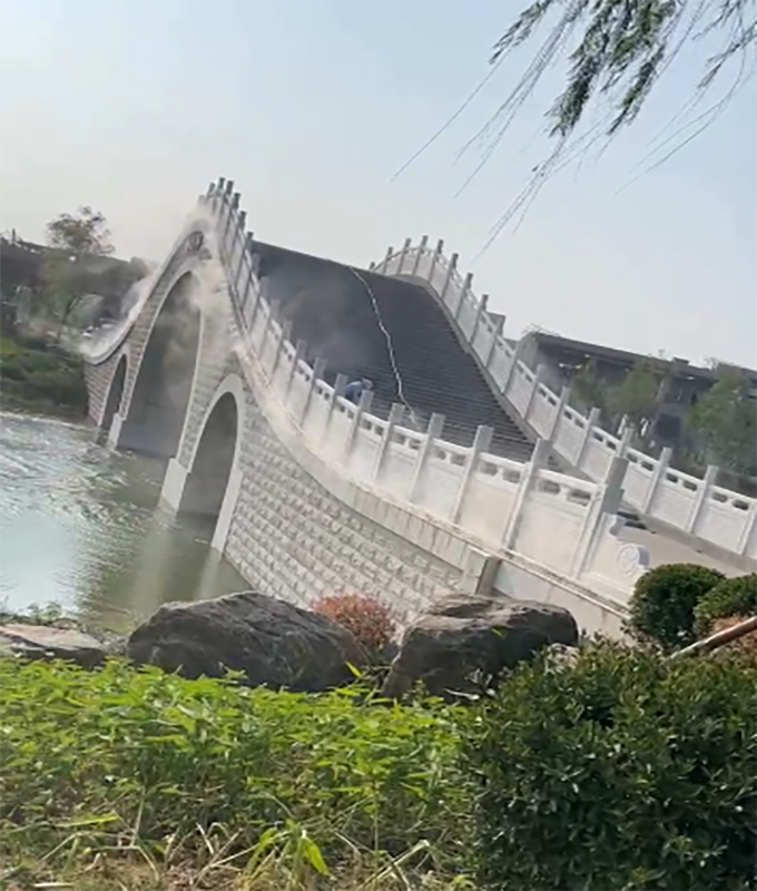 西安 昆明池公園景觀噴霧